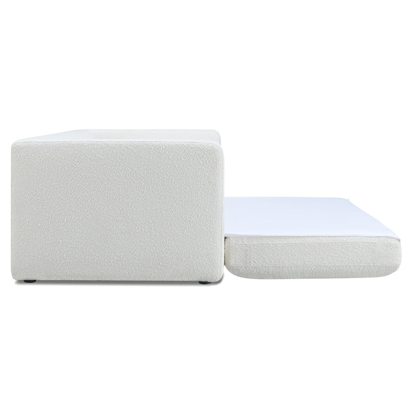 Ryan 91" Performance Boucle Sleeper Sofa - Cream
