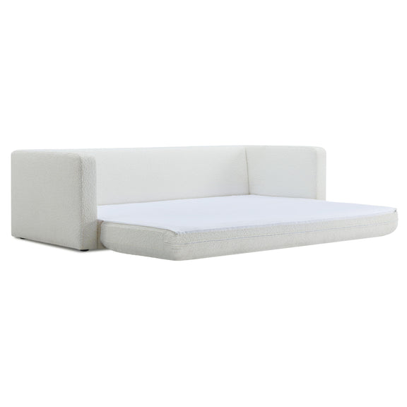 Ryan 91" Performance Boucle Sleeper Sofa - Cream