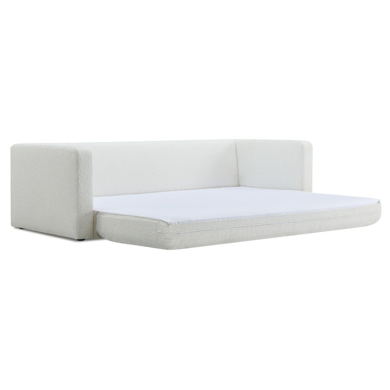Ryan 91" Performance Boucle Sleeper Sofa - Cream