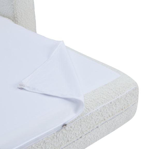 Ryan 91" Performance Boucle Sleeper Sofa - Cream