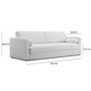 Ryan 91" Performance Boucle Sleeper Sofa - Cream