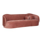 Circe Mauve Textured Velvet Sofa