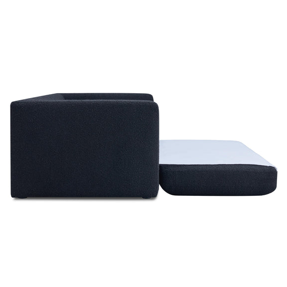Ryan 91" Performance Boucle Sleeper Sofa - Black