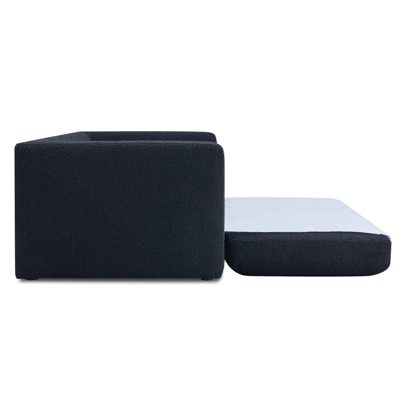 Ryan 91" Performance Boucle Sleeper Sofa - Black