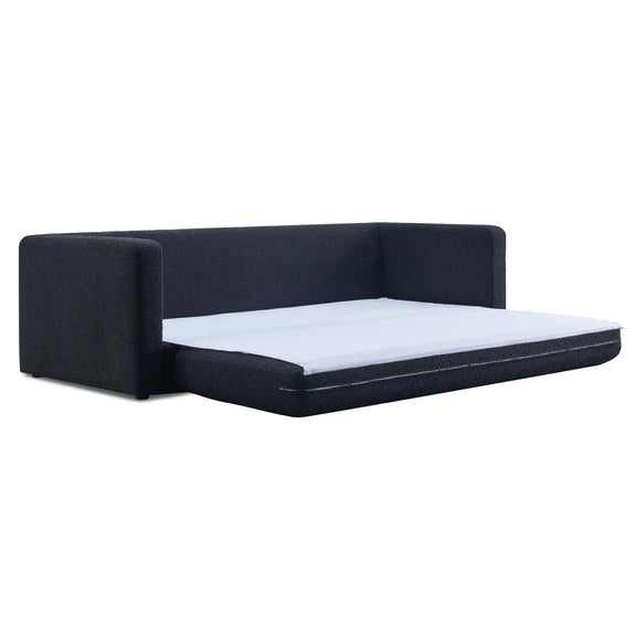 Ryan 91" Performance Boucle Sleeper Sofa - Black