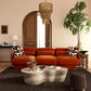 Azalea Rust Orange Velvet Sofa