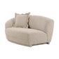 Marion Two-Tone Textured Boucle Loveseat - LAF