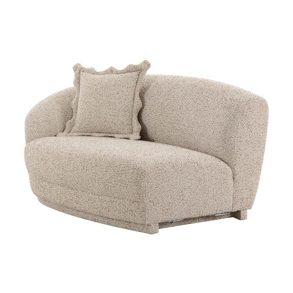 Marion Two-Tone Textured Boucle Loveseat - LAF