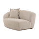 Marion Two-Tone Textured Boucle Loveseat - LAF