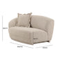 Marion Two-Tone Textured Boucle Loveseat - LAF
