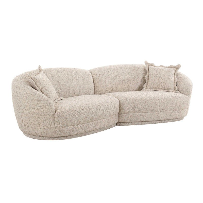 Marion Two-Tone Textured Boucle Sectional
