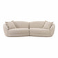 Marion Two-Tone Textured Boucle Sectional