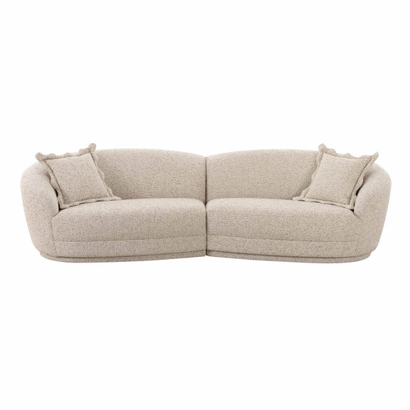Marion Two-Tone Textured Boucle Sectional