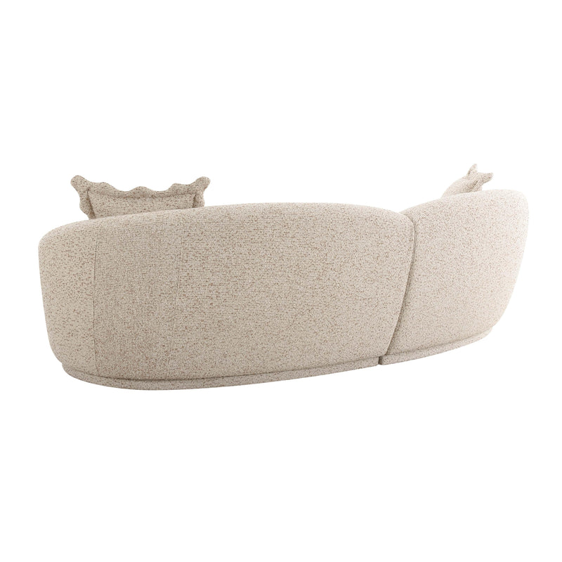 Marion Two-Tone Textured Boucle Sectional