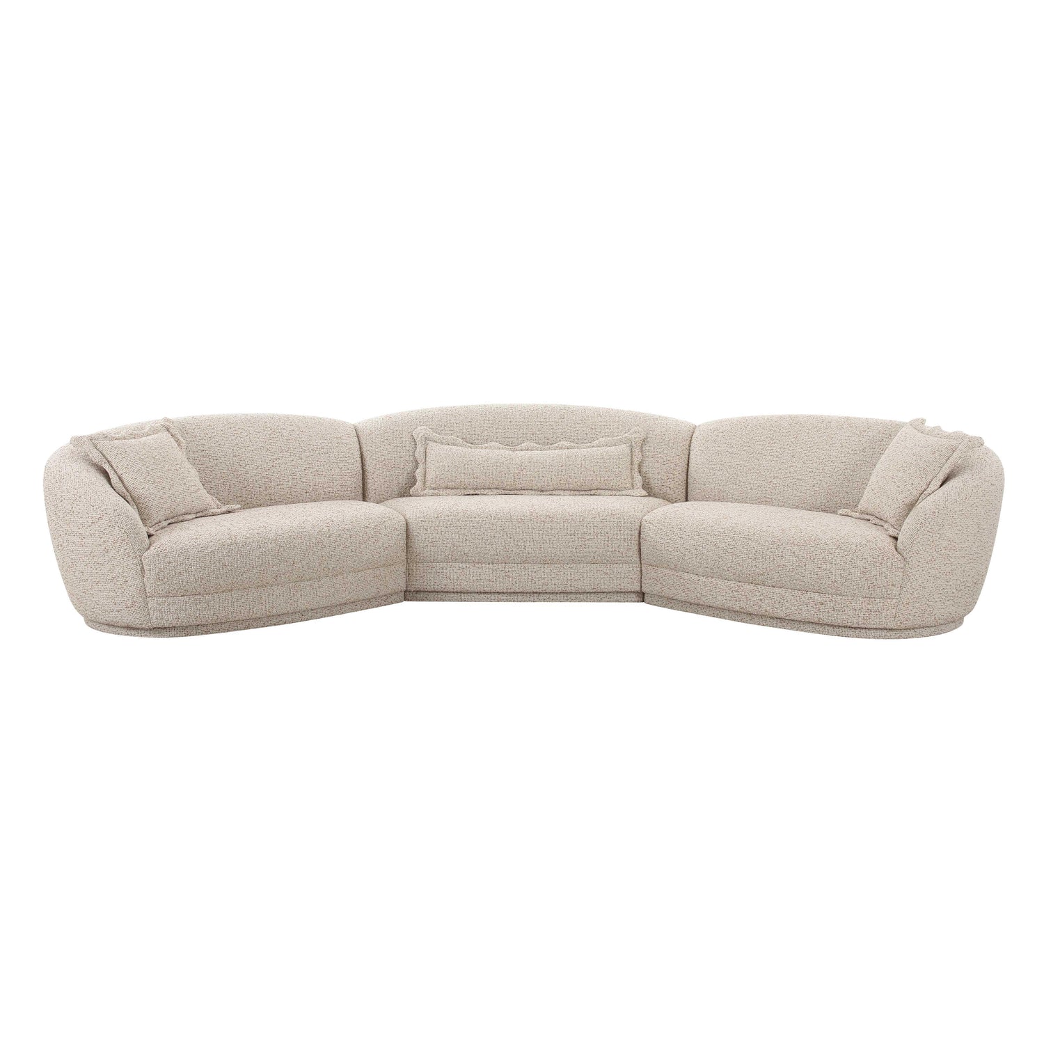 Marion Two-Tone Textured Boucle Large Sectional