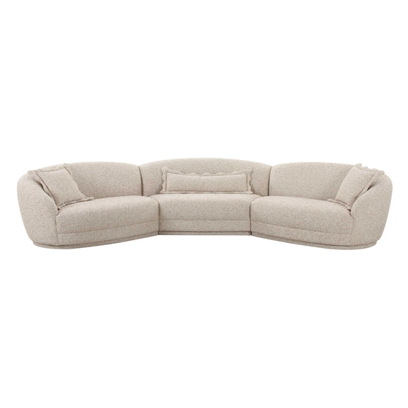 Marion Two-Tone Textured Boucle Large Sectional