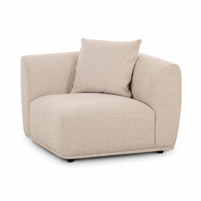 Sylvie Cream Boucle Corner Chair