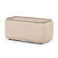 Sylvie Cream Boucle Ottoman Table