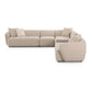 Sylvie Cream Boucle 6-Piece Large Sectional