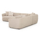 Sylvie Cream Boucle 4-Piece Sectional