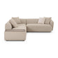 Sylvie Cream Boucle 4-Piece Left Chaise Sectional