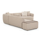 Sylvie Cream Boucle 4-Piece Left Chaise Sectional