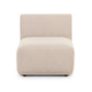 Sylvie Cream Boucle Armless 1-Seater