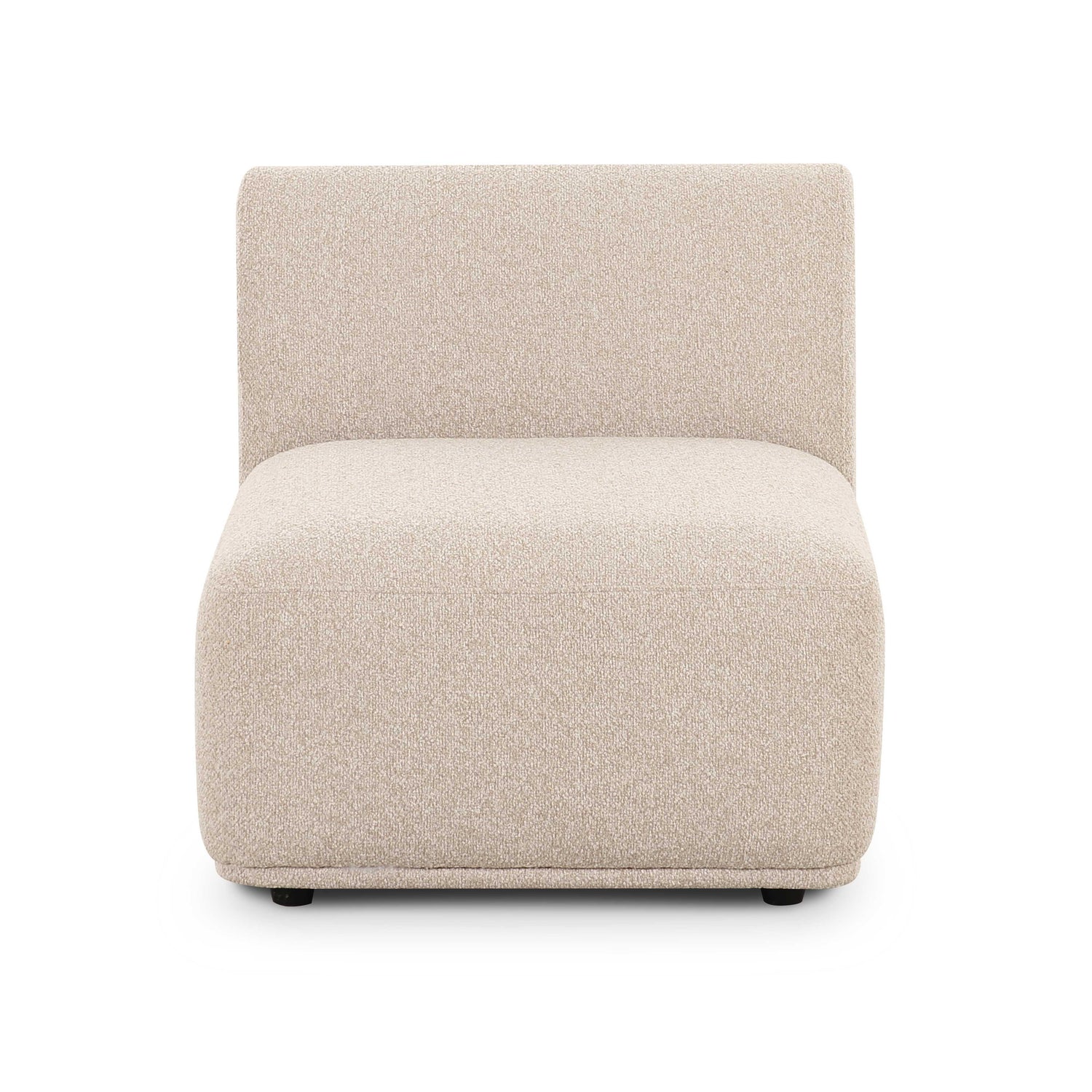 Sylvie Cream Boucle Armless 1-Seater