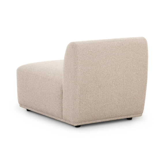 Sylvie Cream Boucle Armless 1-Seater