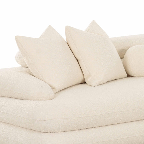 Lulu Cream Boucle Modular LAF Sectional