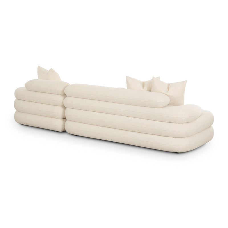 Lulu Cream Boucle Modular RAF Sectional