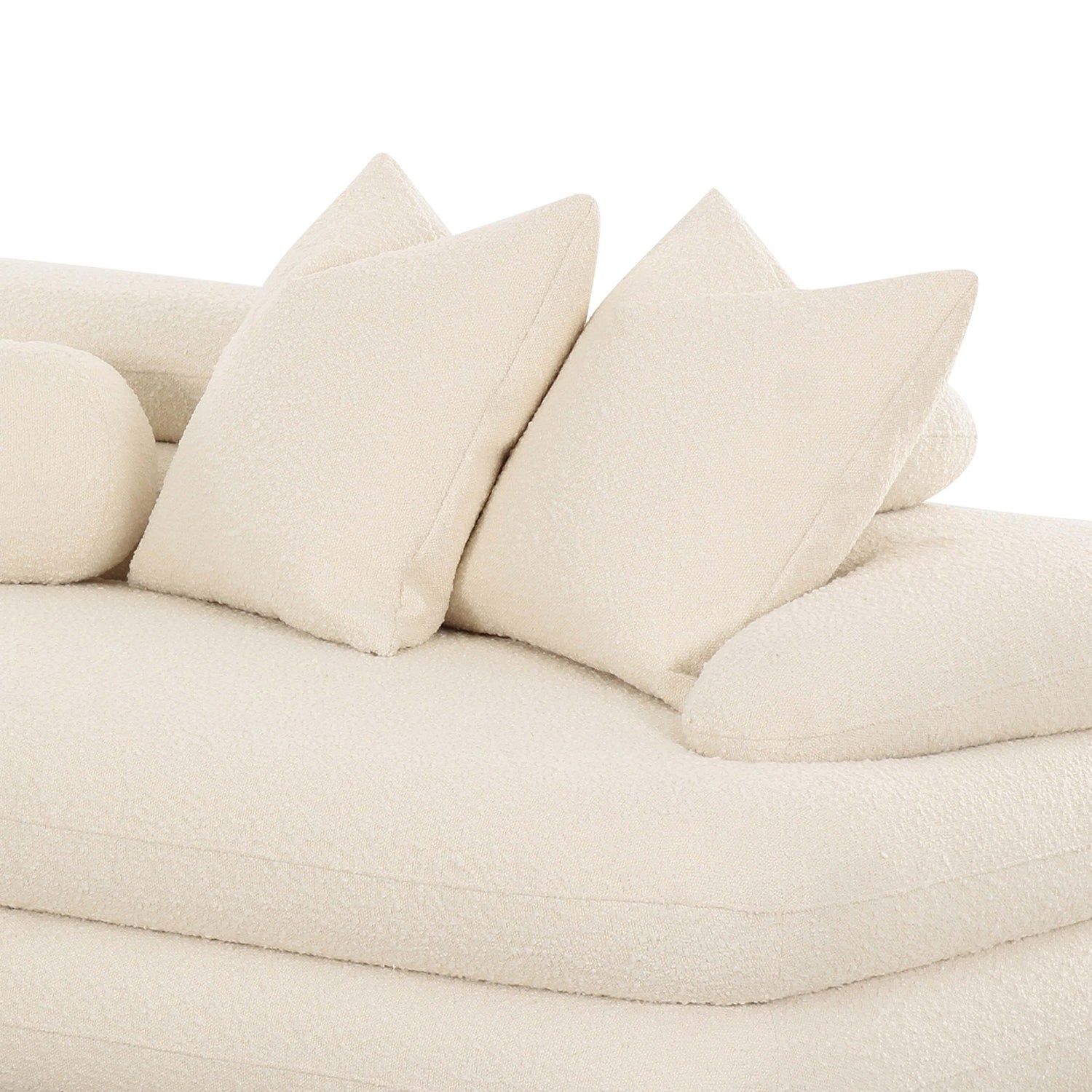 Lulu Cream Boucle Modular RAF Sectional