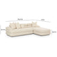 Lulu Cream Boucle Modular RAF Sectional