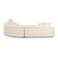 Lulu Cream Boucle Modular Curved Sectional