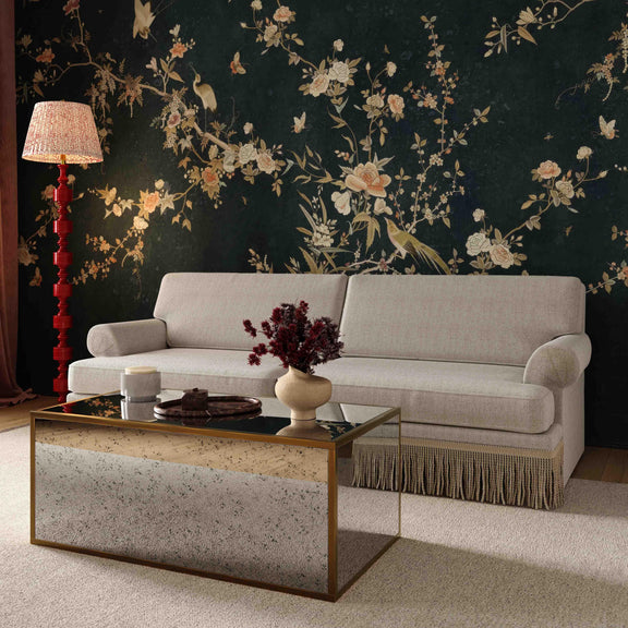 Yvette Warm Grey Boucle Sofa