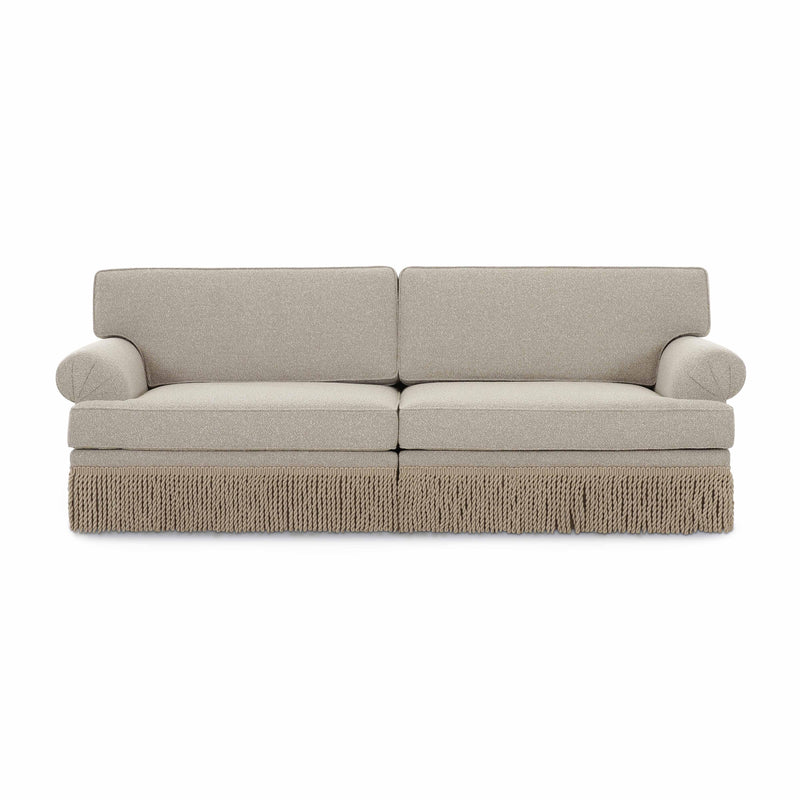 Yvette Warm Grey Boucle Sofa