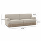 Yvette Warm Grey Boucle Sofa