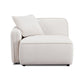 Travie White Sand Performance Corduroy Velvet LAF Corner Chair