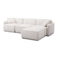 Travie White Sand Performance Corduroy Velvet 4-Piece Modular Sectional