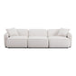 Travie White Sand Performance Corduroy Velvet Modular Sofa