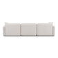 Travie White Sand Performance Corduroy Velvet Modular Sofa