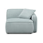 Travie Sea Blue Performance Corduroy Velvet RAF Corner Chair