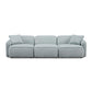 Travie Sea Blue Performance Corduroy Velvet Modular Sofa