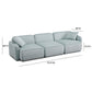 Travie Sea Blue Performance Corduroy Velvet Modular Sofa