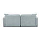 Travie Sea Blue Performance Corduroy Velvet Modular Loveseat