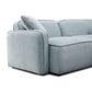Travie Sea Blue Performance Corduroy Velvet Modular Loveseat