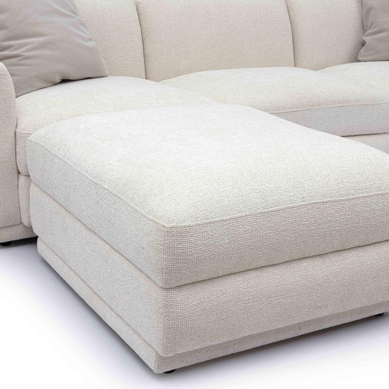 Perry Cream Chenille Modular Sectional