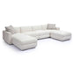Perry Cream Chenille Modular U-Sectional