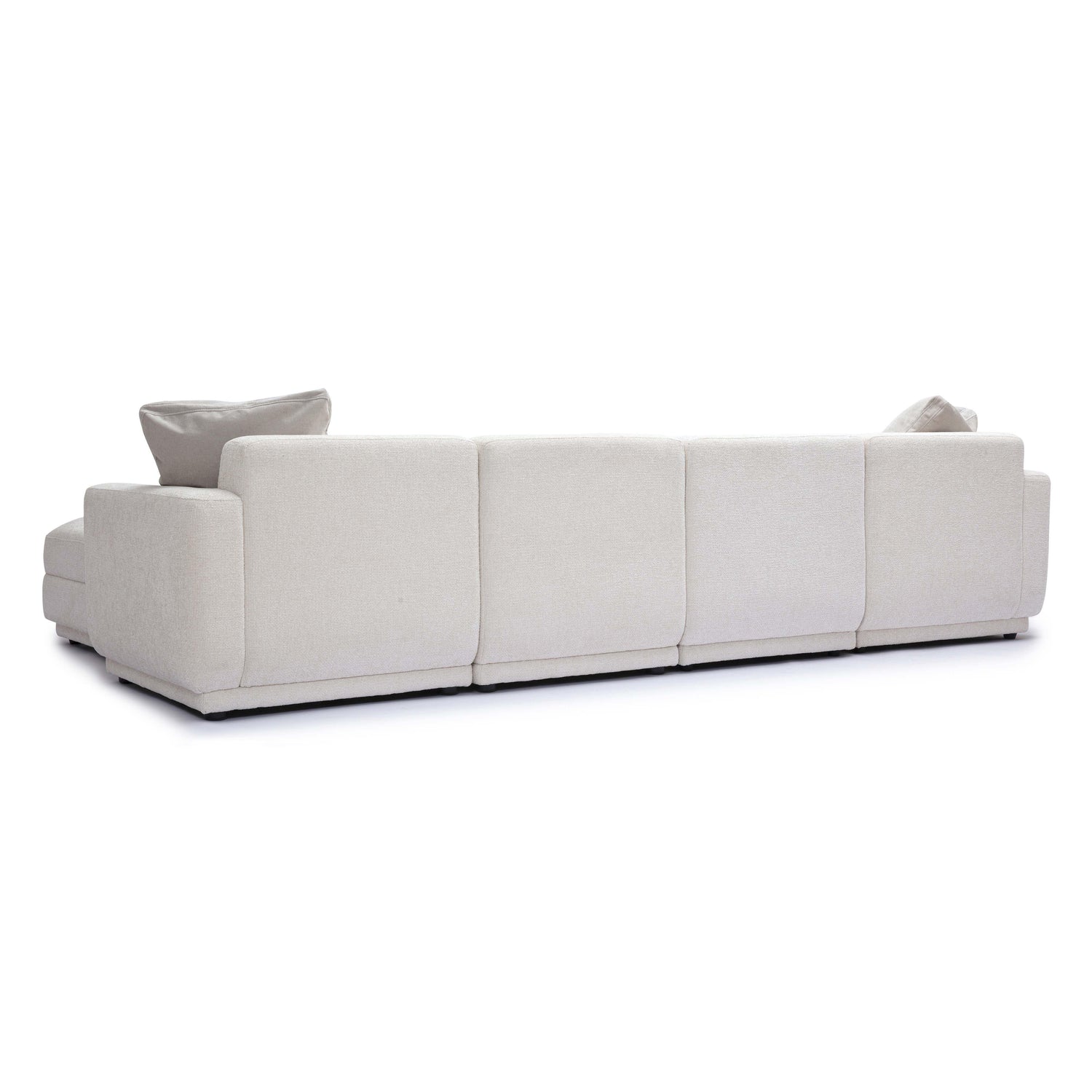 Perry Cream Chenille Modular U-Sectional
