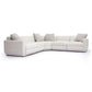 Perry Cream Chenille Modular L-Sectional